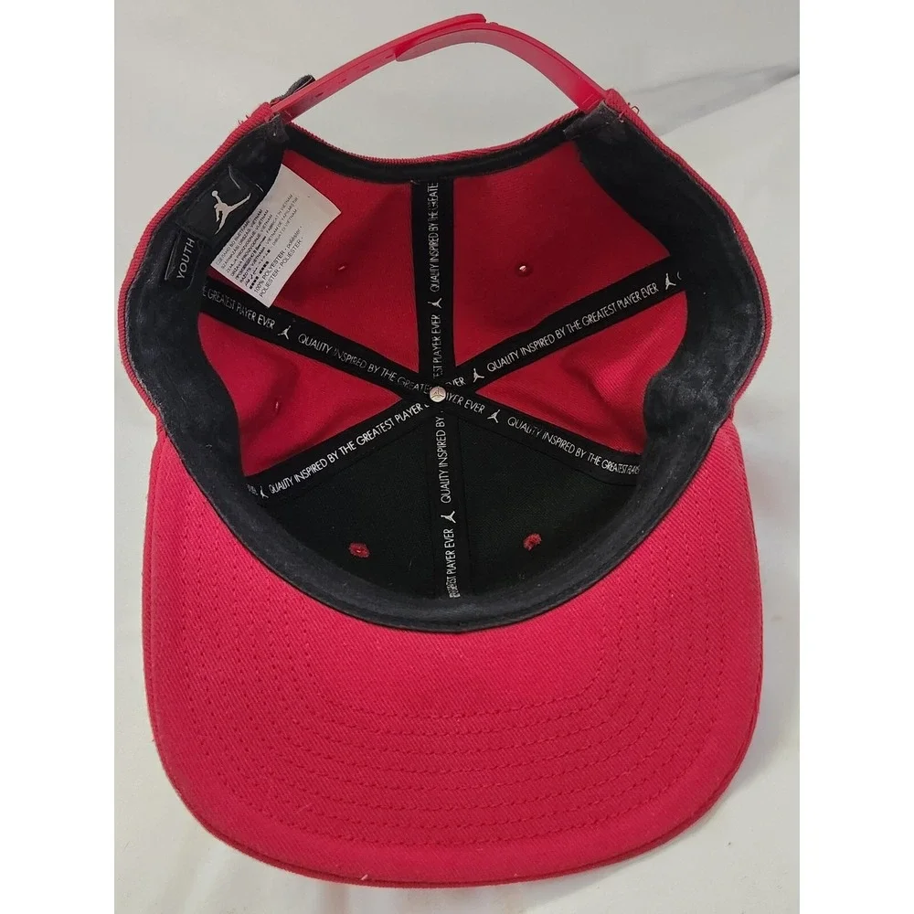 Air Jordan Hat Youth Red Snapback Cap‎ Basketball Logo